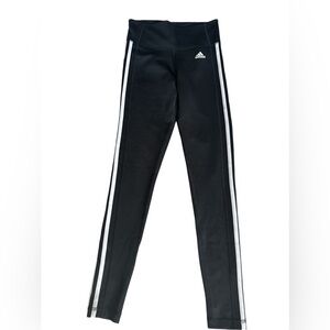 Adidas Climalite Women's Black & White Stripes  Leggings